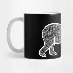 Polar Bear - hand drawn detailed polar bear lovers design Mug